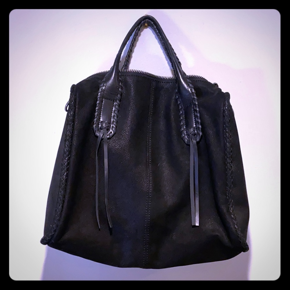 Lucky / black suede bag - barely used
